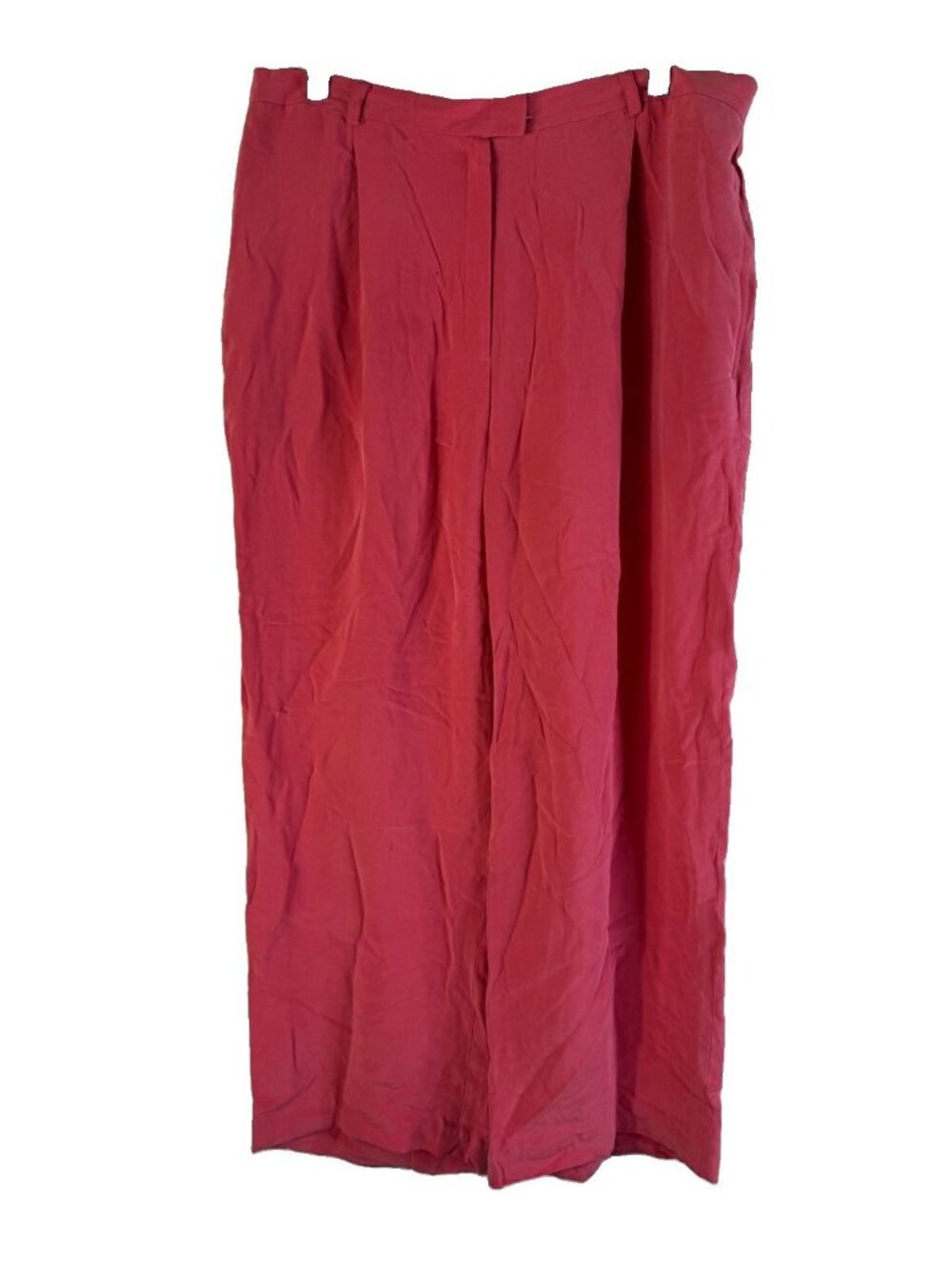 Vintage 90s Silk Pants Pleated Flowy Pink Barbie Professional Clean